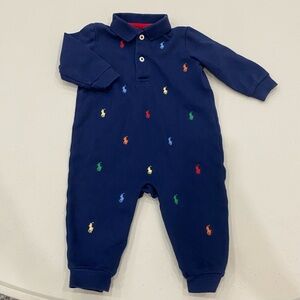 Ralph Lauren Polo Pony Soft Cotton Polo
Coverall (Baby 9M, Refined Blue)